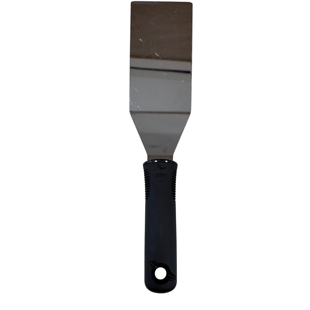 OXO Good Grips Stainless Steel Turner Spatula Black Handle Kitchen Utensil